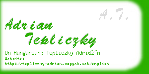 adrian tepliczky business card